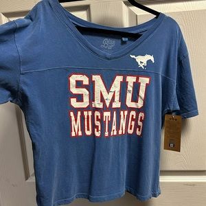 SMU mustangs women’s T Shirt Lg XL Med and Sm NEW